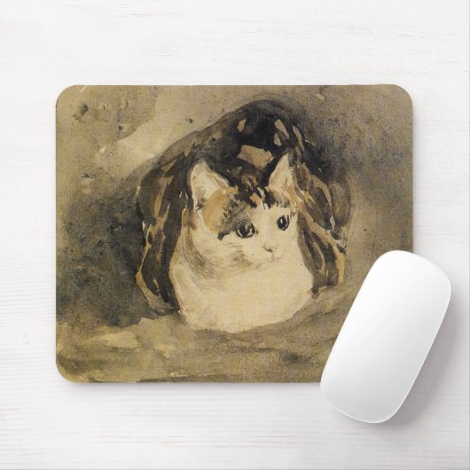 Die Katze (von Gwen John) Mousepad (Mit Mouse)