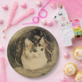 Die Katze (von Gwen John) Pappteller (Party)