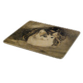 Die Katze (von Gwen John) Schneidebrett (Ecke)