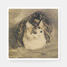 Die Katze (von Gwen John) Serviette