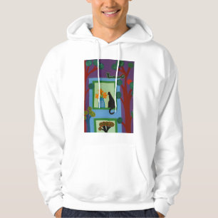 Die Katze von schiefwinkligem Halbmond 2008 Hoodie
