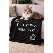 Die Katze war zuerst hier Minimalistische Kissen