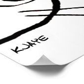 Die Katze wird Ihr Essen stehlen - Funny Cat Poste Poster (Ecke)