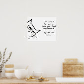 Die Katze wird Ihr Essen stehlen - Funny Cat Poste Poster (Küche)