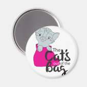 Die Katzen aus dem Beutel Kitten Cartoon Image Kit Magnet (Vorderseite/Rückseite)