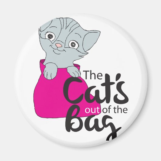 Die Katzen aus dem Beutel Kitten Cartoon Image Kit Magnet (Vorne)
