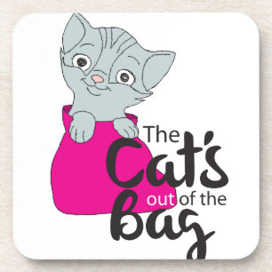Die Katzen aus dem Beutel Kitten Cartoon Image Kit Untersetzer