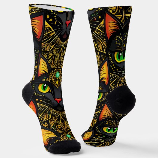 Die Katzen des samtenen Schleiers Socken (Gewinkelt)