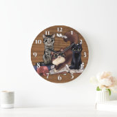 Die Katzen des Verfassers Große Wanduhr (Zuhause)