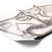Die Katzen Fotodruck (Ecke)