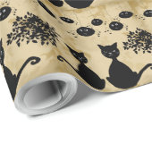 die Katzen Geschenkpapier (Rolleneckpunkt)