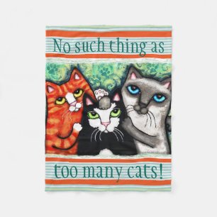Die Katzen-Kunst-Fleece-Decke des Fleecedecke