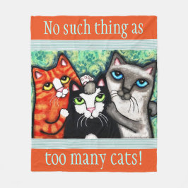 Die Katzen-Kunst-Fleece-Decke des Fleecedecke