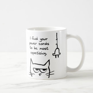 Die Katzen-Liebe-Power-Schnüre - lustige Kaffeetasse