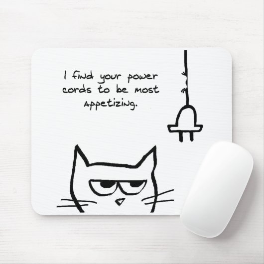 Die Katzen-Liebe-Power-Schnüre - lustige Katze Mousepad (Mit Mouse)