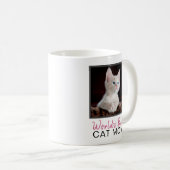 Die Katzen-Mama-Quadrat-Katzen-Foto der niedliche Kaffeetasse (VorderseiteRechts)