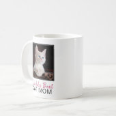 Die Katzen-Mama-Quadrat-Katzen-Foto der niedliche Kaffeetasse (Vorderseite Links)
