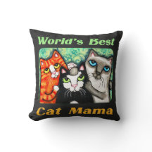 Die Katzen-Mama-Tafelkitty-Kissen der Welt bestes