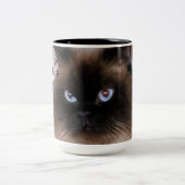 Die Katzen-Mama-Tasse der Welt beste Zweifarbige Tasse (Mittel)