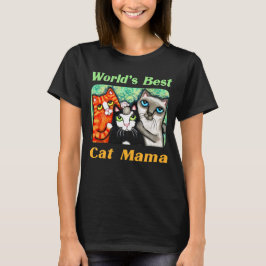 Die Katzen-Mutter Kitty Lovers T-Shirt der Welt
