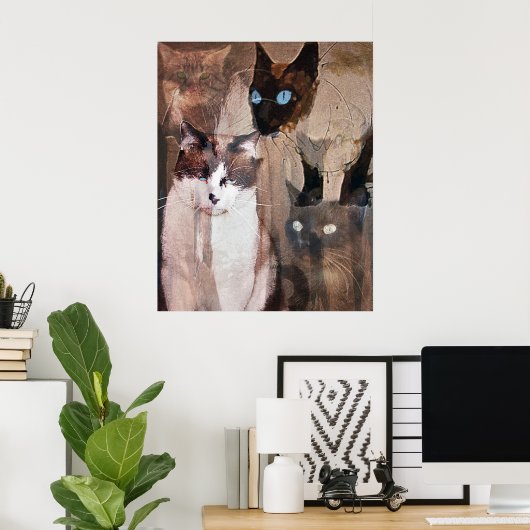Die Katzen Poster (Heimbüro)