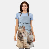 Die Katzen Schürze (Getragen)