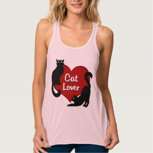 Die Katzen-Shirt-Katzen-Liebhaber der Frauen Tank Top