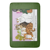 Die Katzen sind verantwortlich Badematte (Vorderseite Vertikal)