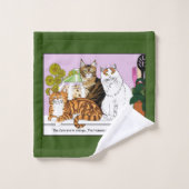 Die Katzen sind verantwortlich Badhandtuch Set (Waschlappen)