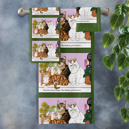 Die Katzen sind verantwortlich Badhandtuch Set