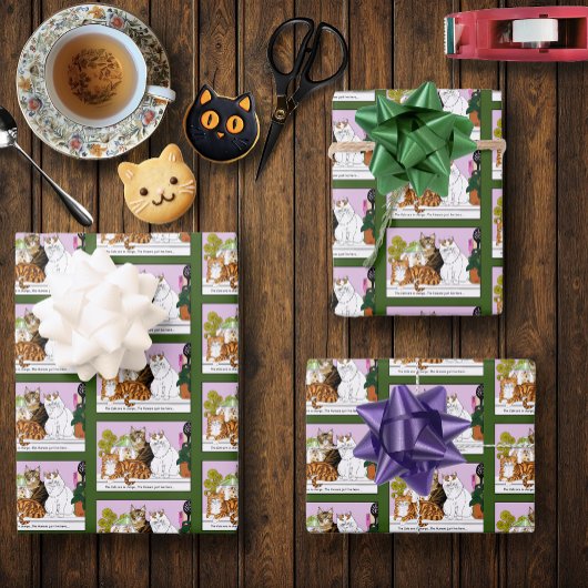 Die Katzen sind verantwortlich Geschenkpapier Set