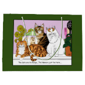 Die Katzen sind verantwortlich Große Geschenktüte (Rückseite)