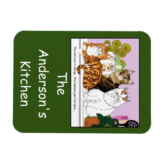 Die Katzen sind verantwortlich Magnet (Horizontal)