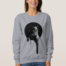 Die Katzen-Sweatshirt der Frauen: Schablone ", die