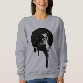 Die Katzen-Sweatshirt der Frauen: Schablone ", die Sweatshirt