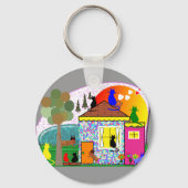 Die Katzen übernehmen das Haus Schlüsselanhänger (Vorderseite)