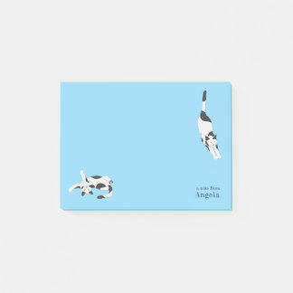 Die Katzen von cadstudios Blue Post-it Klebezettel