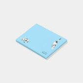 Die Katzen von cadstudios Blue Post-it Klebezettel (angewinkelt)