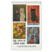Die Katzen von Louis Wain 2026 Single Page Kalender (Titelbild)