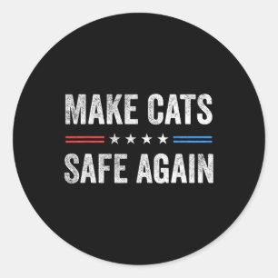 Die Katzen wieder in Sicherheit bringen - die lust Runder Aufkleber