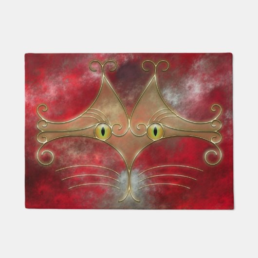 Die Katzenaugen-Fußmatte Fußmatte (Vorderseite)
