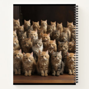 die Katzenfamilie Notizblock