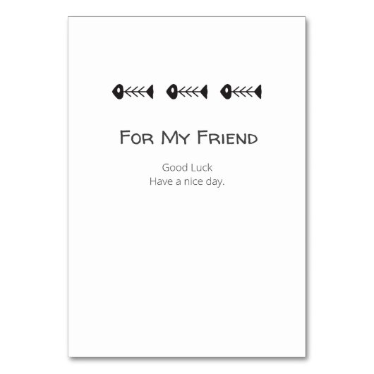 Die Katzenfreunde Niedlich Tischnummer (Rückseite)