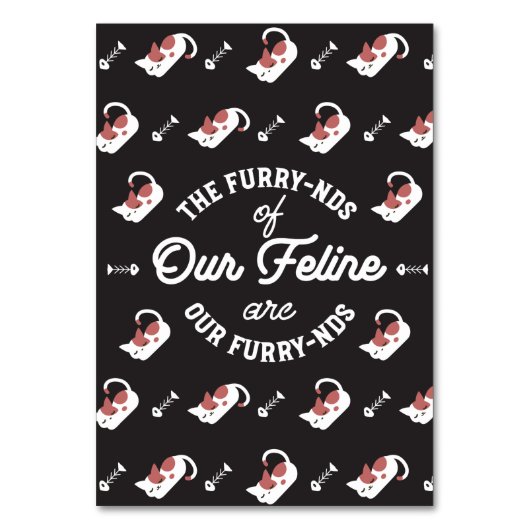 Die Katzenfreunde Niedlich Tischnummer (Vorderseite)