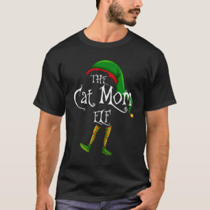 Die Katzenmutter-Elfe Weihnachten passende Familie T-Shirt