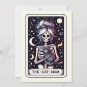 Die Katzenmutter-Tarotkarte Muttertags-Skelett Karte (Vorderseite)
