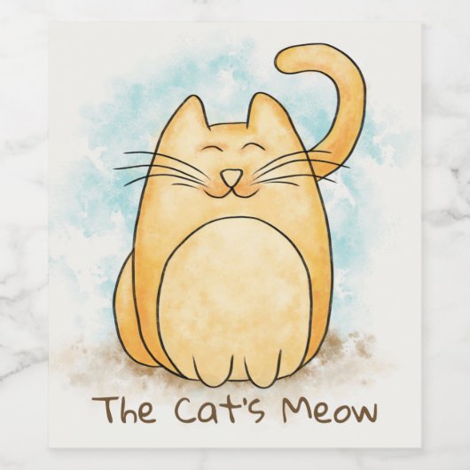 Die Katzenunterschiede Weinetikett (Einzelnes Label)