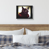 Die Kätzin Leinwanddruck (Insitu (Schlafzimmer))