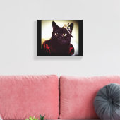 Die Kätzin Leinwanddruck (Insitu (Wohnzimmer))