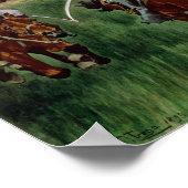 Die Kavallerie, 1895 Poster (Ecke)